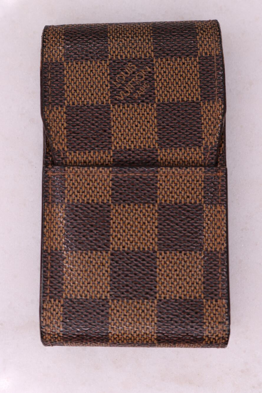 Louis Vuitton Damier Ebene Etui Cigarettes Case Holder N63024 Pouch Wallet